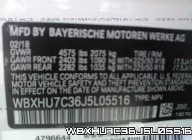 WBXHU7C36J5L05516 фото 10