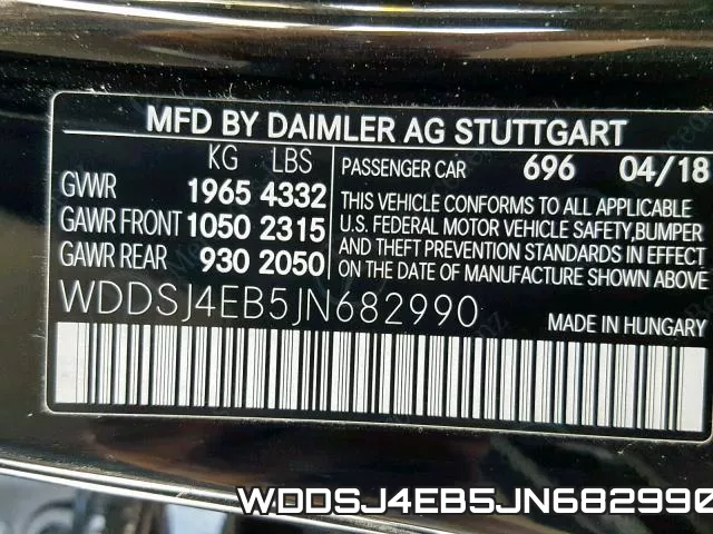 WDDSJ4EB5JN682990 фото 2
