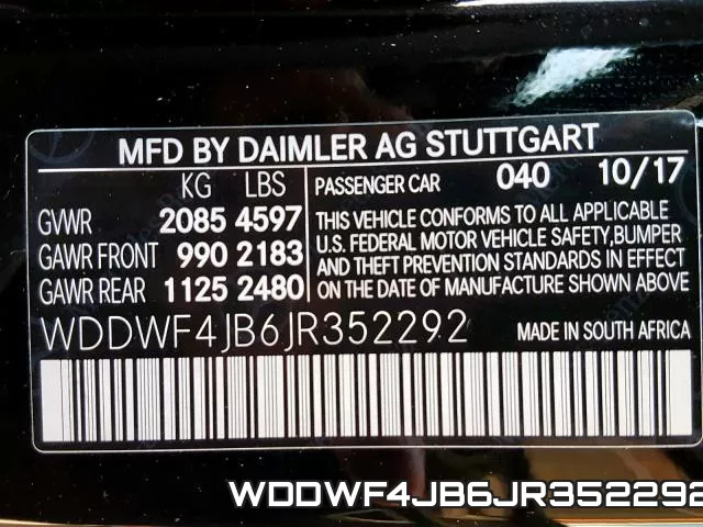 WDDWF4JB6JR352292 фото 2