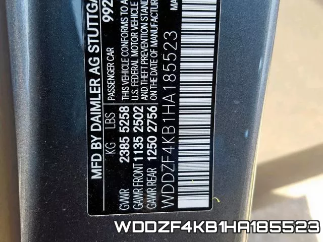 WDDZF4KB1HA185523 фото 2
