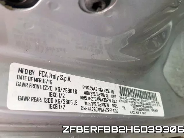 ZFBERFBB2H6D39306 фото 2