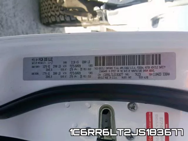 1C6RR6LT2JS183677 фото 2