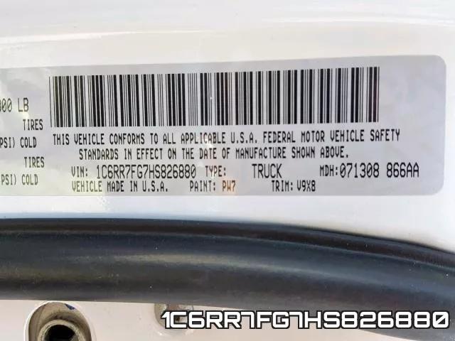 1C6RR7FG7HS826880 фото 2