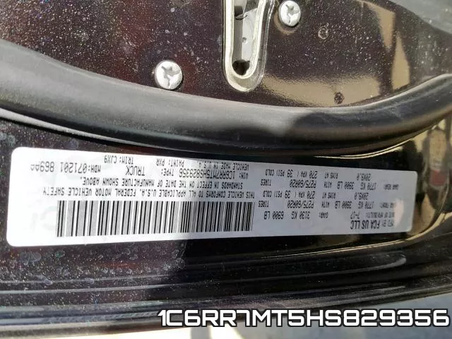 1C6RR7MT5HS829356 фото 2