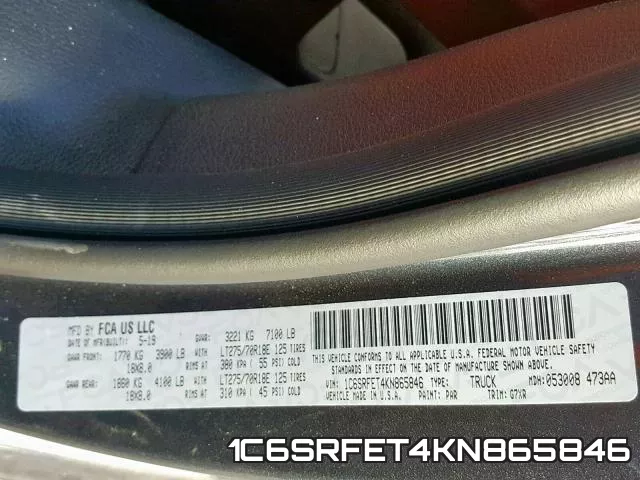 1C6SRFET4KN865846 фото 2