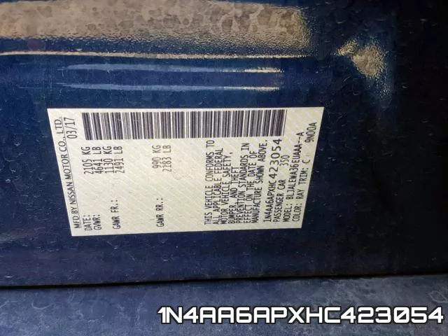 1N4AA6APXHC423054 фото 2