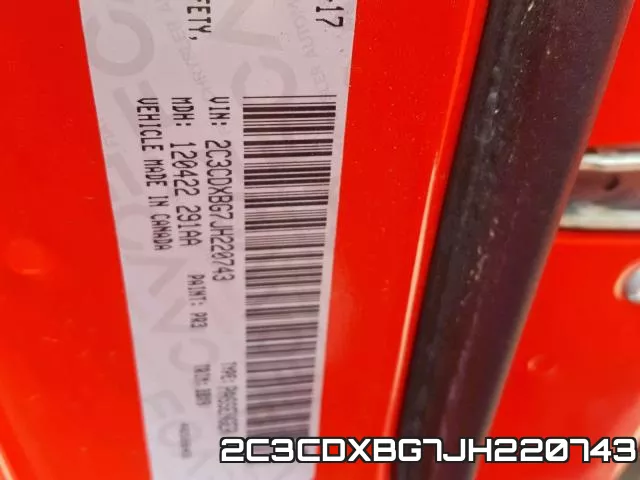 2C3CDXBG7JH220743 фото 2