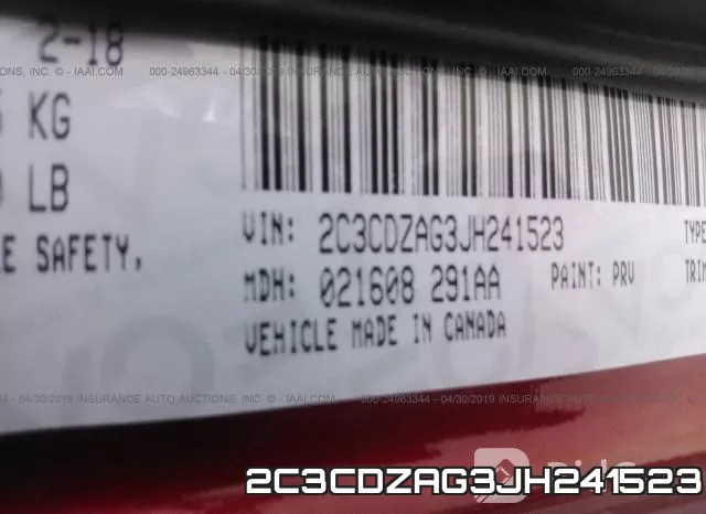 2C3CDZAG3JH241523 фото 10