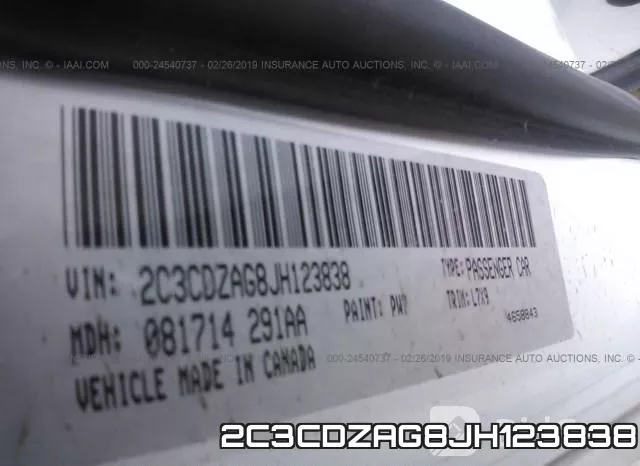 2C3CDZAG8JH123838 фото 10