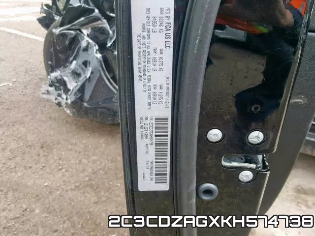 2C3CDZAGXKH574738 фото 2