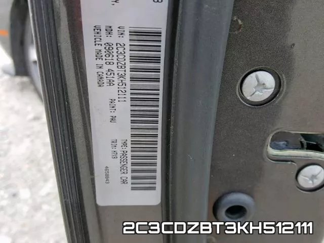 2C3CDZBT3KH512111 фото 2