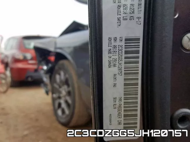 2C3CDZGG5JH120757 фото 2