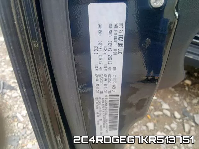 2C4RDGEG7KR513751 фото 2