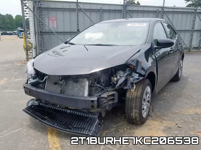 2T1BURHE7KC206538 фото 3