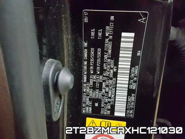 2T2BZMCAXHC121030 фото 2
