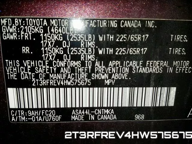 2T3RFREV4HW575675 фото 2