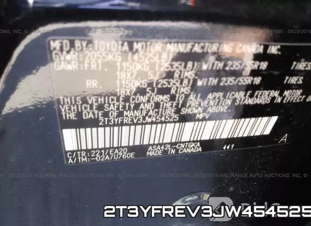 2T3YFREV3JW454525 фото 10