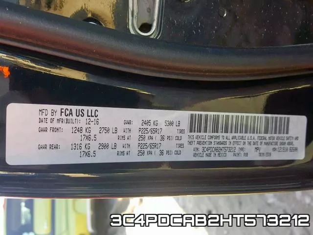 3C4PDCAB2HT573212 фото 2