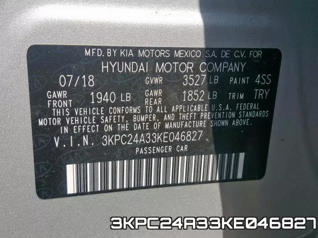 3KPC24A33KE046827 фото 2