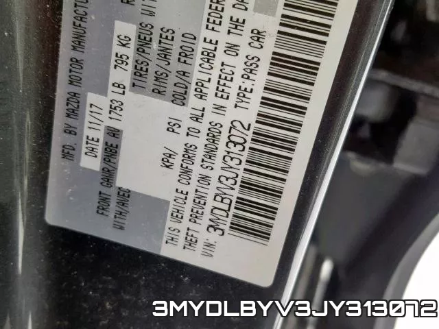 3MYDLBYV3JY313072 фото 2