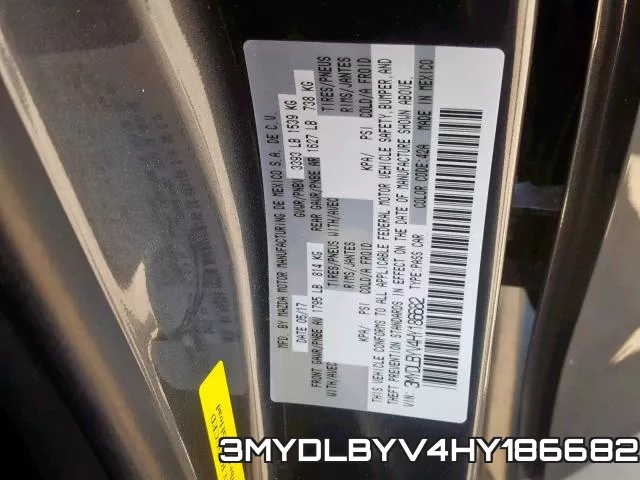 3MYDLBYV4HY186682 фото 2