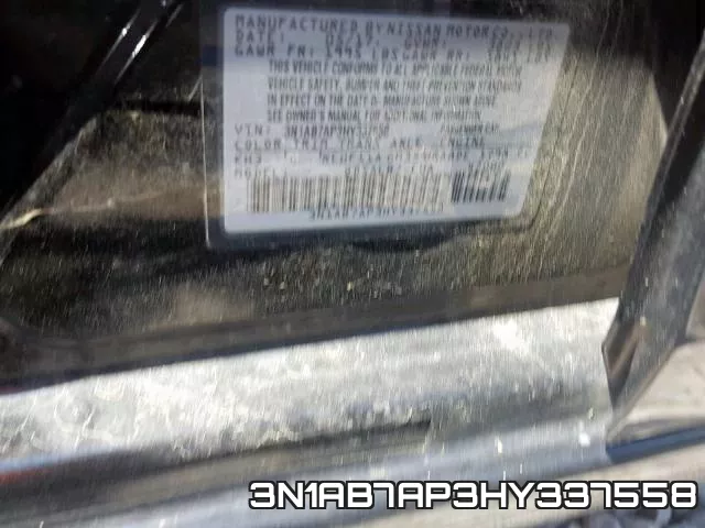 3N1AB7AP3HY337558 фото 2