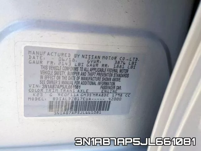 3N1AB7AP5JL661081 фото 2
