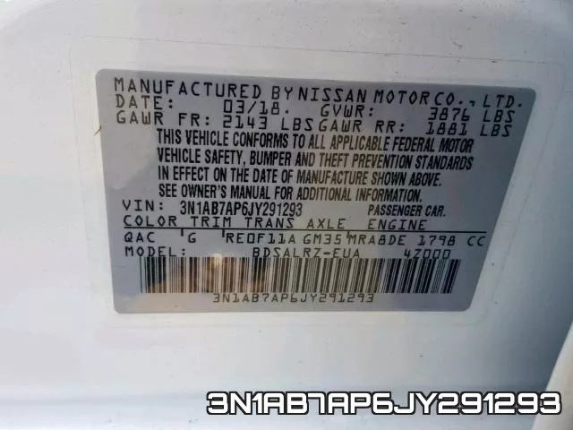 3N1AB7AP6JY291293 фото 2