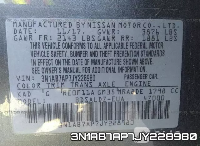 3N1AB7AP7JY228980 фото 10
