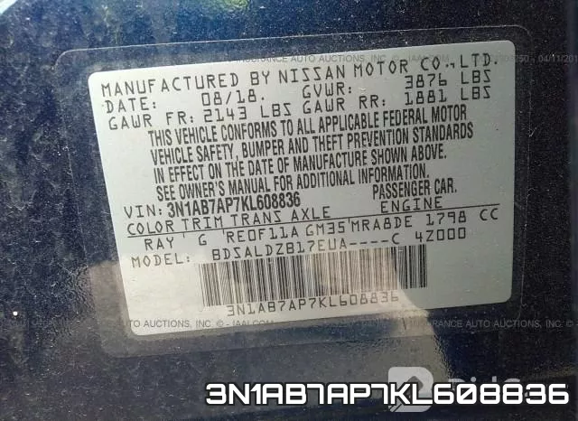 3N1AB7AP7KL608836 фото 10