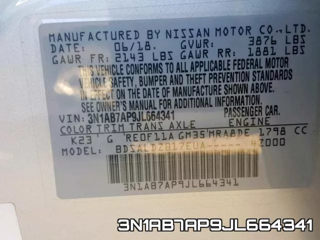 3N1AB7AP9JL664341 фото 2