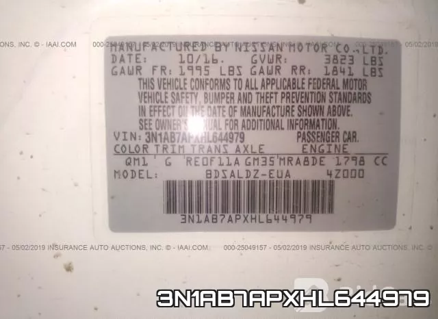 3N1AB7APXHL644979 фото 10