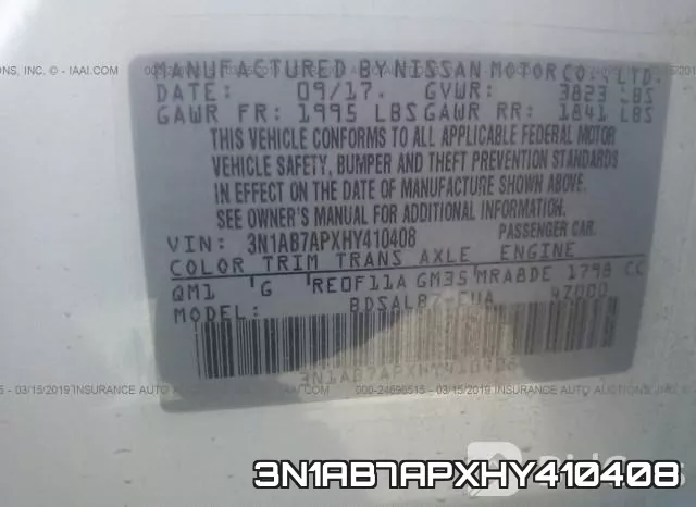 3N1AB7APXHY410408 фото 10