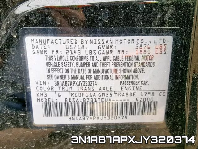 3N1AB7APXJY320374 фото 2