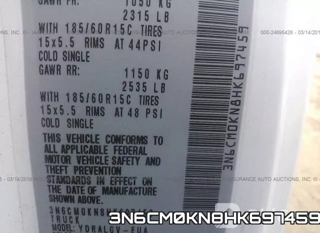 3N6CM0KN8HK697459 фото 10