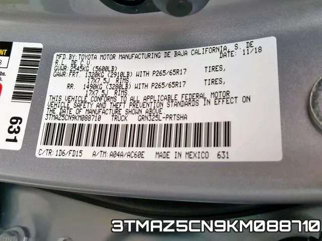 3TMAZ5CN9KM088710 фото 2
