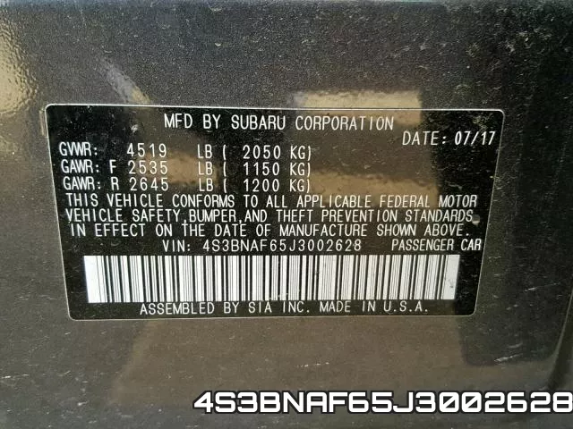 4S3BNAF65J3002628 фото 2