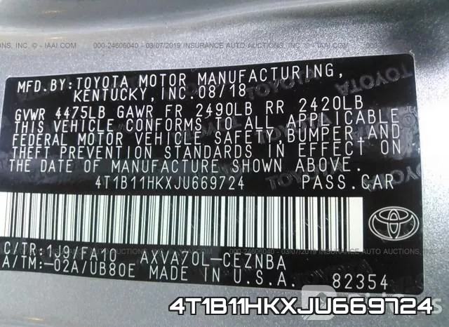 4T1B11HKXJU669724 фото 10