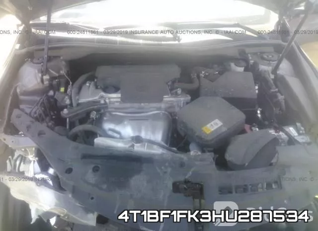 4T1BF1FK3HU287534 фото 2