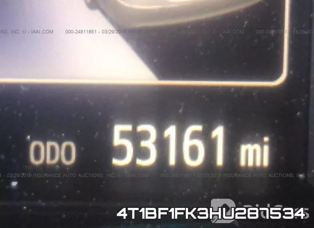4T1BF1FK3HU287534 фото 8