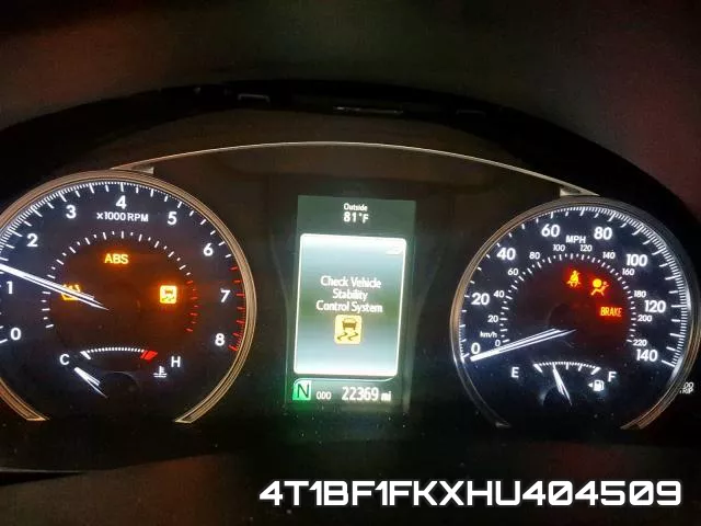 4T1BF1FKXHU404509 фото 9