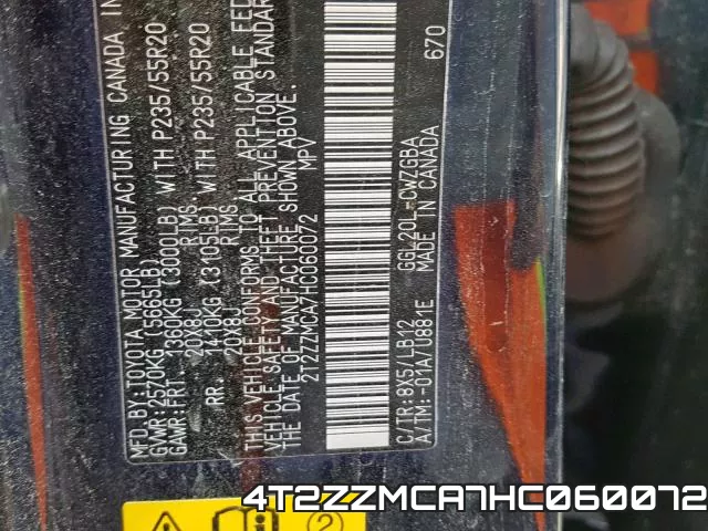 4T2ZZMCA7HC060072 фото 2