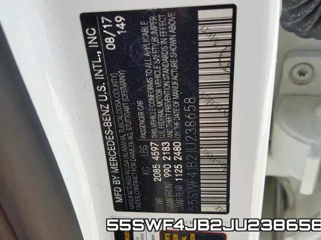 55SWF4JB2JU238658 фото 2