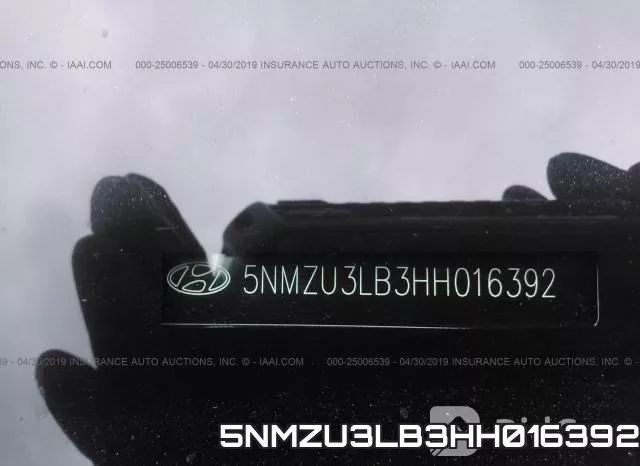 5NMZU3LB3HH016392 фото 9