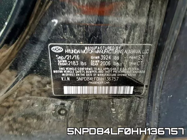 5NPD84LF0HH136757 фото 2