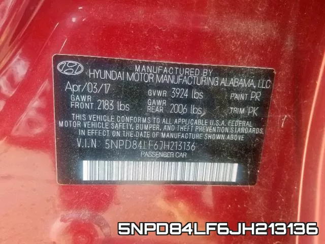 5NPD84LF6JH213136 фото 2