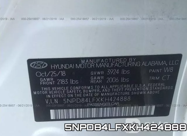 5NPD84LFXKH424888 фото 10