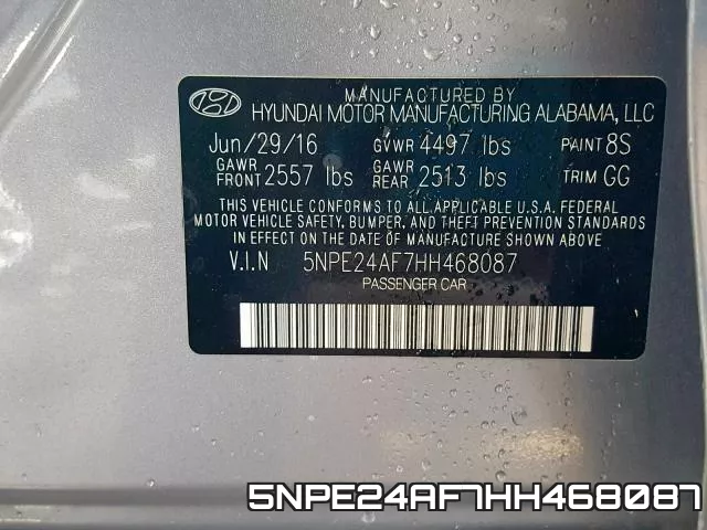 5NPE24AF7HH468087 фото 2