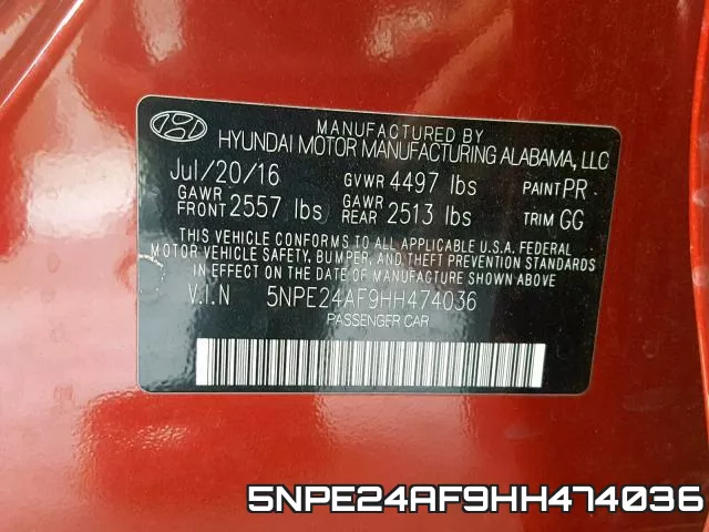 5NPE24AF9HH474036 фото 2