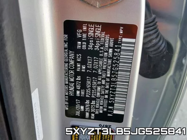 5XYZT3LB5JG525841 фото 2